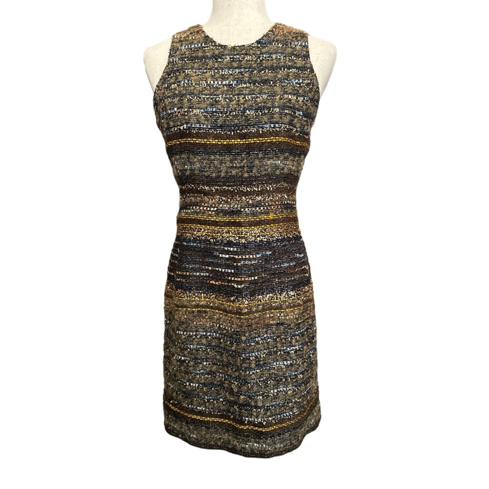 Amy Matto Boucle Silk/Wool Blend Sleeveless Dress Size 6